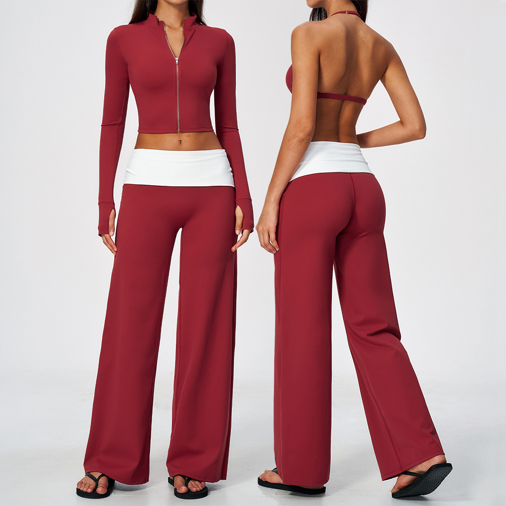 Zip Jacket Wide Leg Pants 2 Pi - Yoga Of Fitness recension och pris