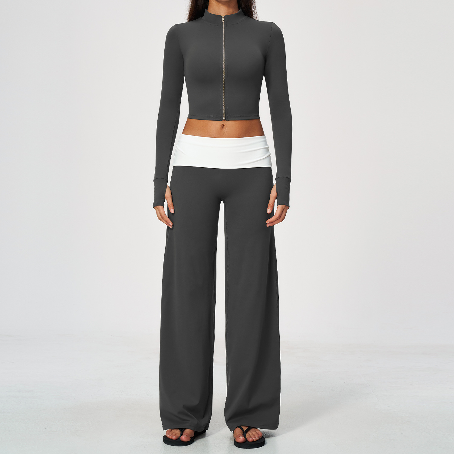 Zip Jacket Wide Leg Pants 2 Pi - Yoga Of Fitness recension och pris