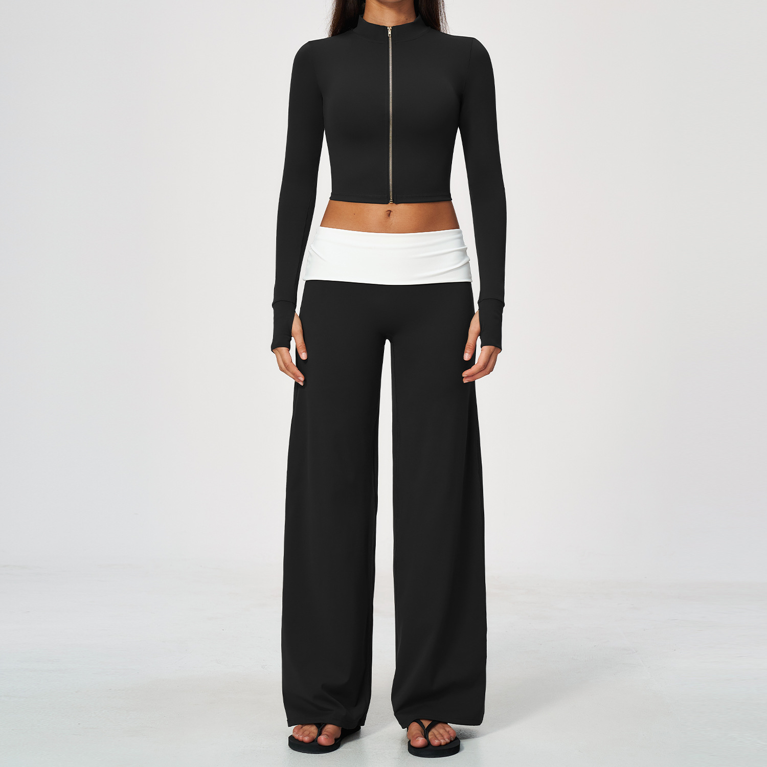 Zip Jacket Wide Leg Pants 2 Pi - Yoga Of Fitness recension och pris