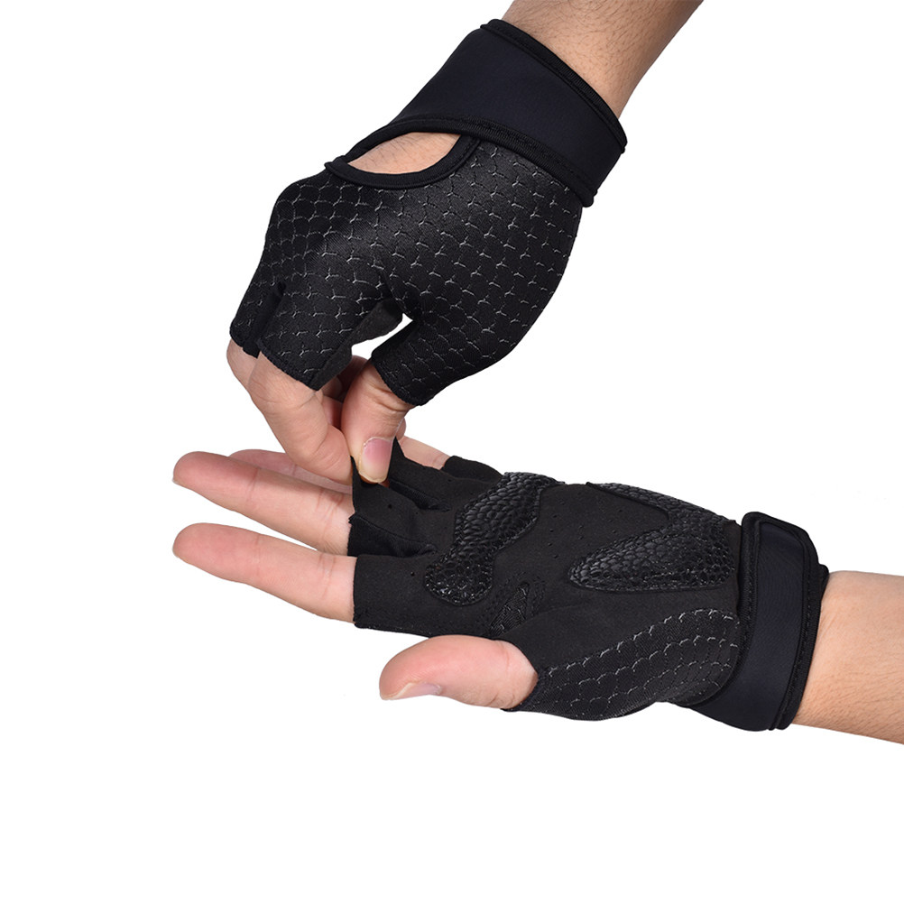 1Pair Fitness Gloves Half Fing - Yoga Fitness Training recension och pris